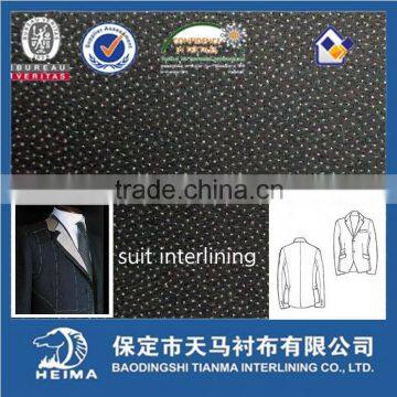 high class new woven fusible interlining fabric for men's suit