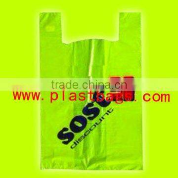 biodegradable vest carrier bag for supermarket