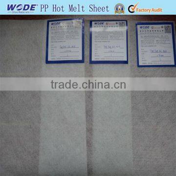 Nonwoven ping pong hot melt sheet, good thermo ping pong hot melt sheet