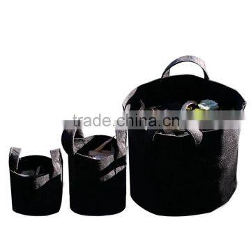 Wholesale Hydroponics 1,2,3,5,10,15,20,25 Gallon Black Handles Fabric Grow Bags/Pot photo-4