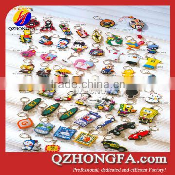 Promotional PVC Key Ring 3D Soft Printing Key Chain