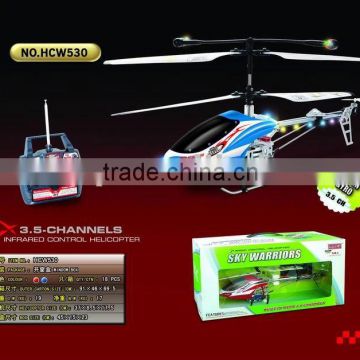 aluminium alloy 3 ch radio control helicopter with gyro and LED