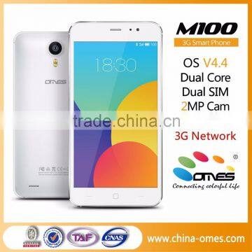 Welcome Customized Brand Order OMES M100 5 inch 3G chinese dual sim card mini cellphone