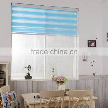 Double Layer Zebra Blinds Lace Pleated Window Blinds photo-2
