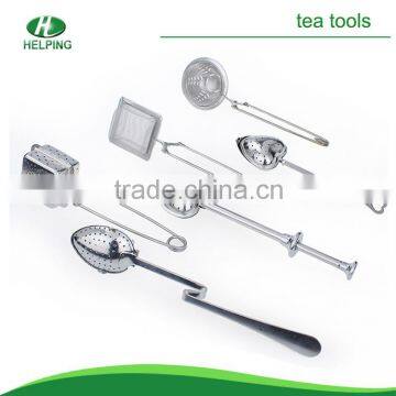 Movable handle stainless steel tea strainer tea tools