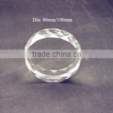 Diamond Cut Blank Crystal Cube, Blank Diamond Paperweight for Engraving