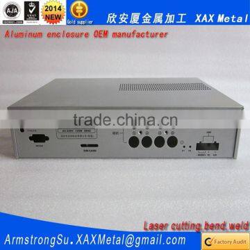 XAX134Alu OEM ODM customized laser cut bend weld sheet aluminum Anodic oxidation box