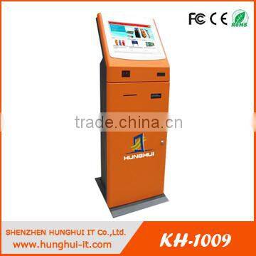 Free Standing Touchscreen LCD Kiosk Machine / LCD Payment Kiosk Terminal