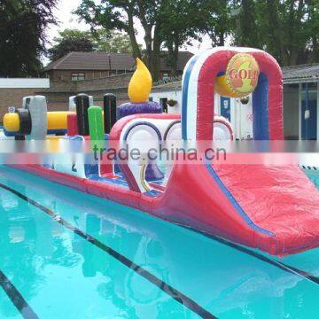 commercial grade inflatable water obstacle course for summer