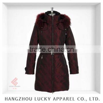 european style lady fashion real raccoon fur winter 2015 down coat LK15043