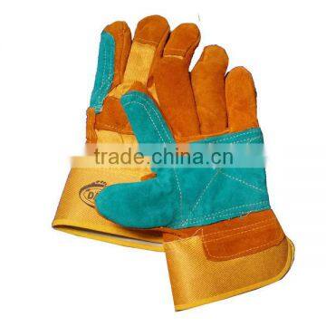 Cow Split Industrial Working leather Glove With CE certification