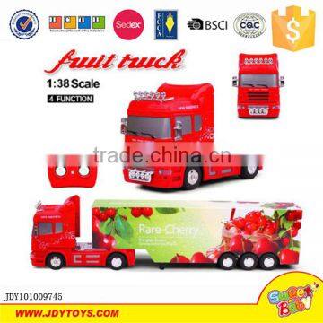 New Product 1:38 Scale 4CH Rc Car Toys With Light Rc Fruit Truck photo-2