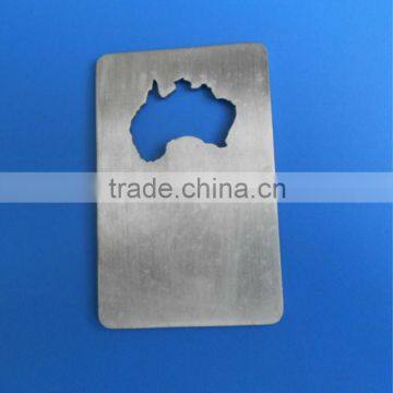 aluminum Australia map designd wine bottle opener