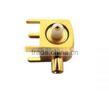 MCX female RIGHT ANGLE connector FOR 1.13 CABLE FOR PCB MOUNT