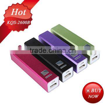 Good Price (best for Gift )metal Lipstick Power Bank 2600mah