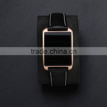 New Android Smart Watch 200mAh Battery Leather Band Bluetooth Smartwatch photo-2