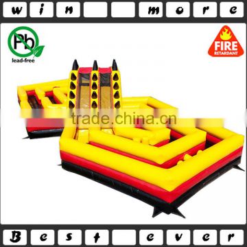 Used Sport Inflatable Equipment Party Obstacle Course for Adults , Giant Inflatable Obctacle Course for Sale