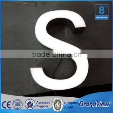 Frontlit 3d Logo Embossing Acrylic Letter Sign photo-3