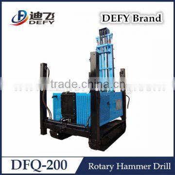 200 meters depth crawler drilling equipment working with air compressor