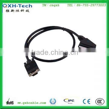 wholesale Newly scart plug to VGA 15pin cable