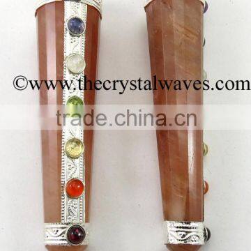 Peach Moonstone Chakra Massage Wands