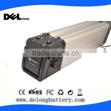 Silver fish customized design 36V lithium ion battery pack for ebike