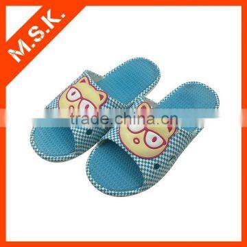 Summer Slipper For Beach Use Cartoon Printed Rubber Sandal