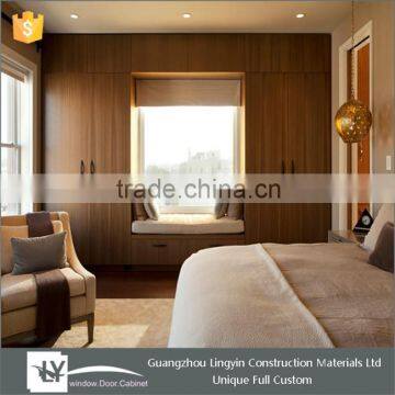 2014 Hot sale modern built-in wooden wardrobe cabinet closet swing doors for wholesale made in China