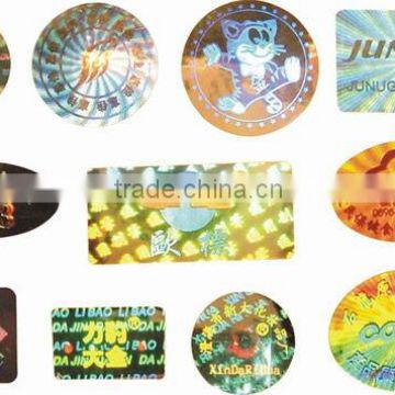 cartoon laser hologram label/stickers