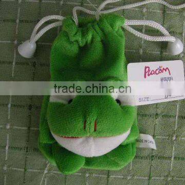 HI CE hot sale plush frog backpack stuffed toy