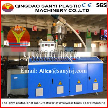 Wood plastic construction formwork extrusion line/plastic extruder