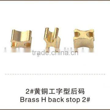 Brass H Bottom Stopper NO.2 zipper garment accessories