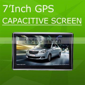 2015 Wholesale 7" Portable Car GPS Capacity screen Car GPS Navigator with bluetooth AV-IN, OEM/ODM manufacturer Portable Car GPS