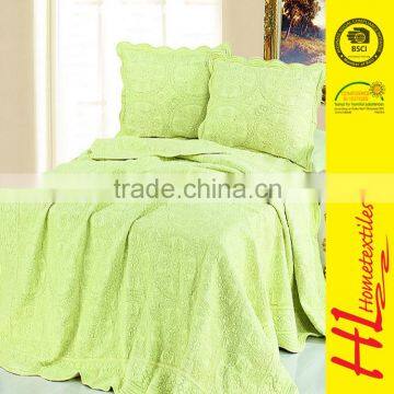 HLHT low MOQ luxury plush bedspreads