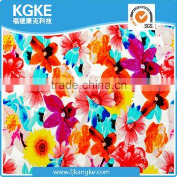 Pretty Pattern Floral Digital-printed Sweat-vaporized Beach Smock/Shawl Mesh Spandex Fabric in 90% Polyester 10% Spandex