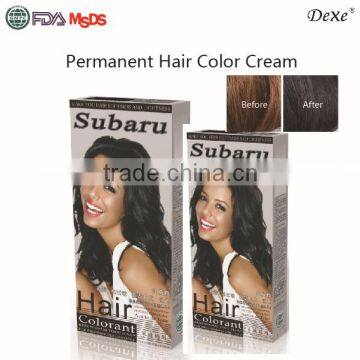 natural ingredients permanent Subaru best hot selling color cream