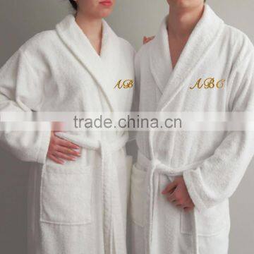 2016 wholesale adult cheap hotel cotton bathrobe