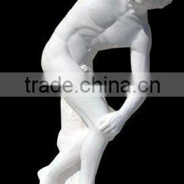 Discus thrower man stone statue DSF-CD019