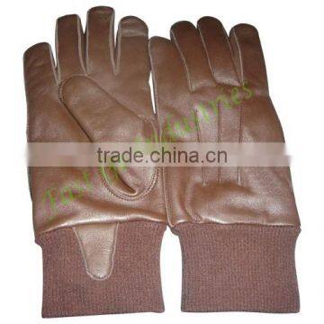 Police Gloves adopt Flame Retardant fabric and Leather