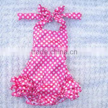 KP-BUBR011 Hot red white dot baby todler girls swimwear kids beach suit 2015