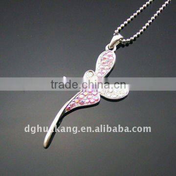 Ladies' Zinc Alloy Neckalce with rhinestones HY09156