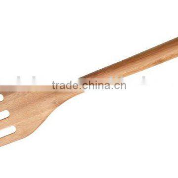 Slotting bamboo spatula