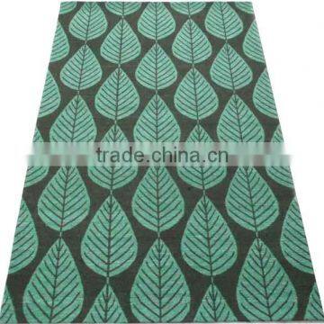 Jaquard Flat Weave Art Silk Rug With Canvas Backing