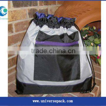 customized nylon bag fabric with outside pocket