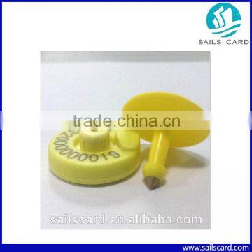 134.2KHz RFID Animal Electronic Ear ID Tag for livestock management