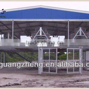 Light steel construction poultry farm shed with equipment/carport/car garage /steel structure building project