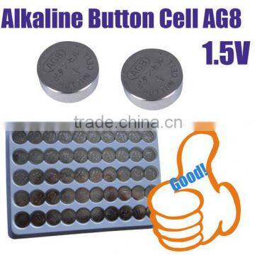 AG8 Alkaline button battery 45mAh battery cell