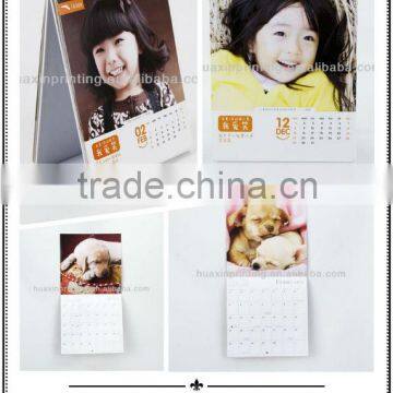 strong spiral bound paper business promotional new table /desk calendar printing