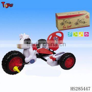 Child cartoon ox pedal toy car