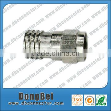 CATV male F plug connector